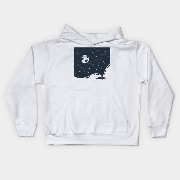 The night sky is the ocean Kids Hoodie by peggieprints